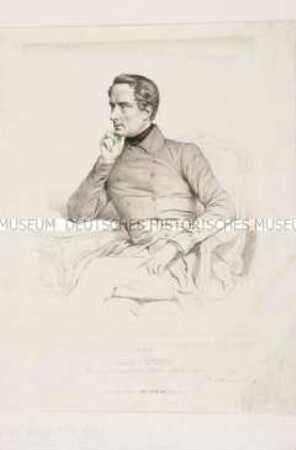 Porträt des Alphonse de Lamartine