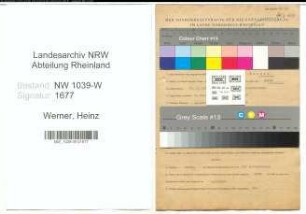 Entnazifizierung Heinz Werner , geb. 26.03.1921 ()