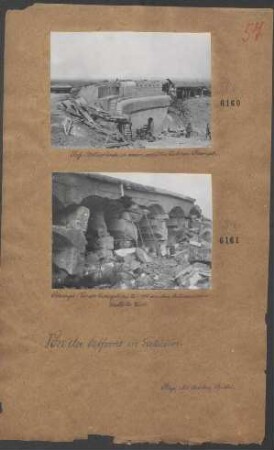 Ruß. Unterstände in einem zerstörten Werk von Przemysl