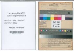 Entnazifizierung Hermann Kracht , geb. 06.09.1891 (Oberstudiendirektor)