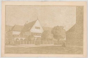 Fischer, Theodor; Ulm; Garnisonkirche (Pauluskirche) - Pfarrhaus (Perspektive)