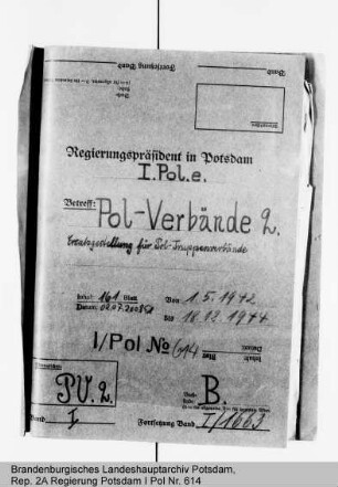 Ersatzgestellung für Polizeitruppenverbände. Allgemeines