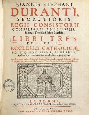Libri tres de ritibus ecclesiae catholicae
