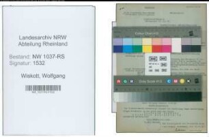 Entnazifizierung Wolfgang Wiskott , geb. 22.02.1910 (Landgerichtsrat)