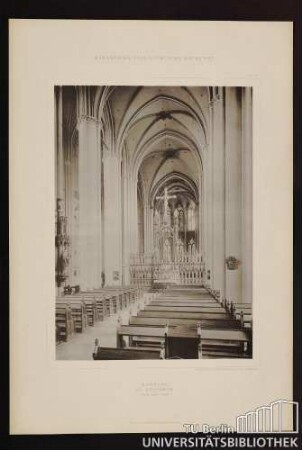 Marburg St. Elisabeth Inneres gegen Osten