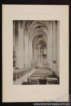 Marburg St. Elisabeth Inneres gegen Osten