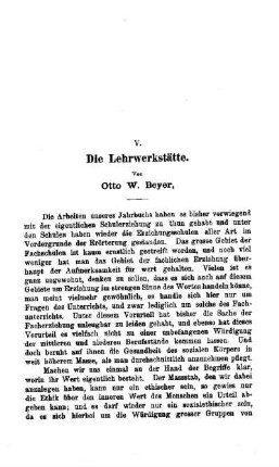 Die Lehrwerkstätte
