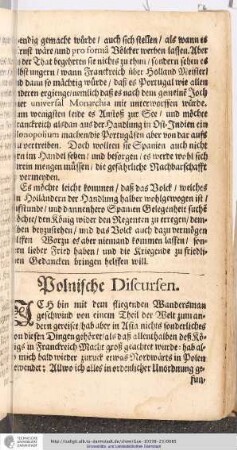Polnische Discursen.