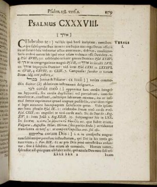 Psalmus CXXXVIII.