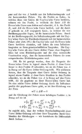 Die Coordinaten des Tangentialpunktes.