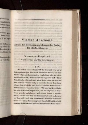Vierter Abschnitt. Ansatz der Bedingungsgleichungen für bedingte Beobachtungen.