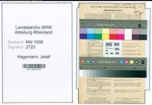 Entnazifizierung Josef Hagemann , geb. 14.06.1912 (Zollinspektor)