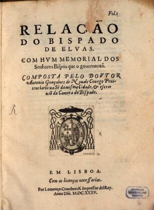 Relação do bispado de Elvas