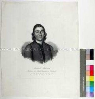 Porträt des Missionars der Brüder-Gemeine in Grönland Friedrich Böhnisch