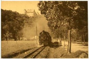 Bärenstein. Schloss - Müglitztal mit Dampfeisenbahn