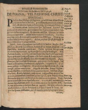 De Pugna, Vel Passione Christi Spirituali. Disp. V. Resp. Daniel Hoffman