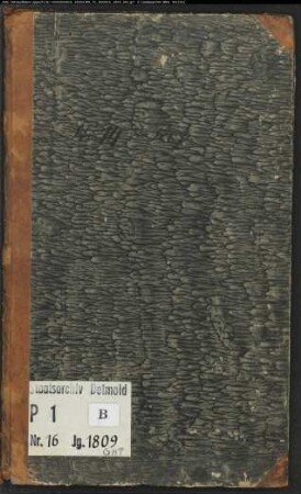 Zivilstandsregister der katholischen Gemeinde Altenheerse, Kreis Warburg (1809) (Gemeinde: Katholische Gemeinde Altenheerse, Kreis Warburg)