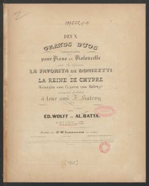 2: La Reine de Chypre : Op. 74