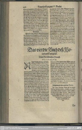 Das vierdte Buch deß NotariatSpiegels. Vom Gerichtlichen Proceß