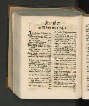 Register der Wörter und Sachen.