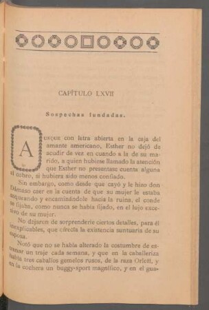 Capítulo LXVII - Sospechas fundadas.