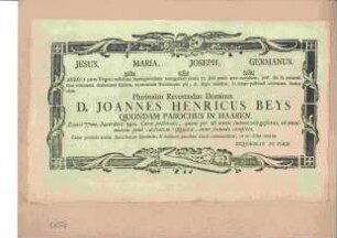 Beys, Joannes Henricus