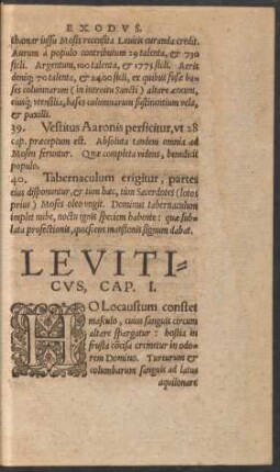 Leviticus ...