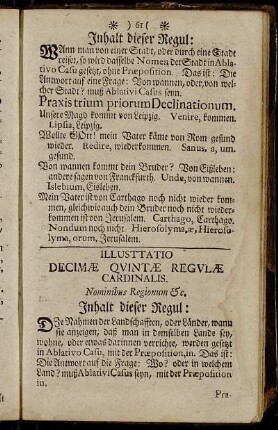 Illustratio Decimæ Quintæ Regulæ Cardinalis. - Illustratio Decimæ Sextæ Regulæ Cardinalis.