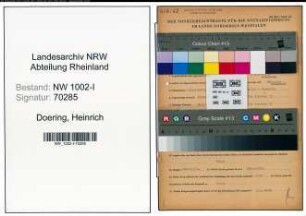 Entnazifizierung Heinrich Doering , geb. 18.10.1904 (Ingenieur)