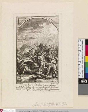 Victoire de Josué sur les Amorrhéens. [Josua's Sieg über die Amoniter]