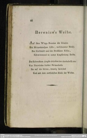 Berenice's Weihe