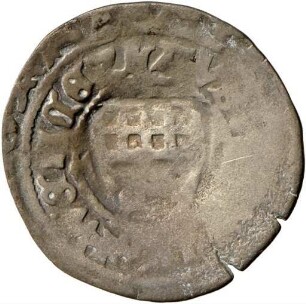 Prager Groschen mit Gegenstempel der Städte Ulm und Schwäbisch