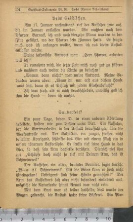 Sauberkeit?