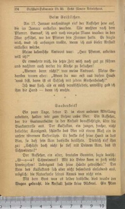 Sauberkeit?