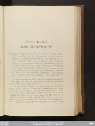 Fünftes Kapitel. Klima Und Krankheiten.
