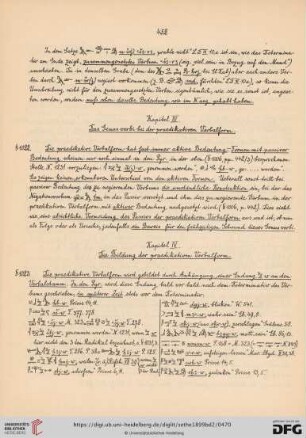 Kapitel III. Das Genus verbi bei der praedikativen Verbalform