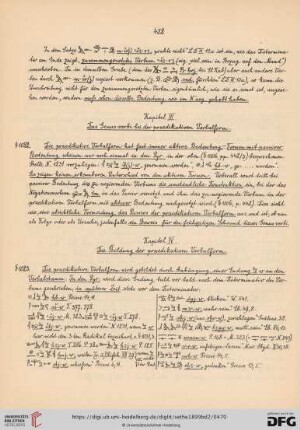 Kapitel III. Das Genus verbi bei der praedikativen Verbalform