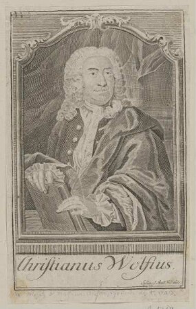 Bildnis des Christianus Wolfius