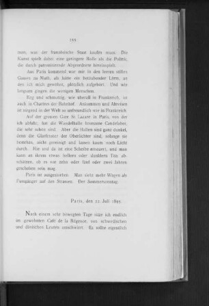 Paris, den 22. Juli 1895.