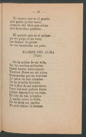 Flores del alma : (Vals)