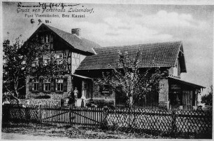 Forsthaus (Forsthaus, Ziegelmauerwerk und Fachwerk); Frankenau, Forsthaus, Forsthaus 1