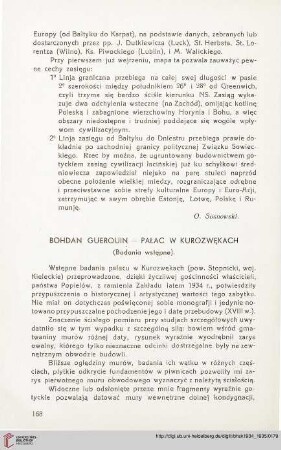 3: Pałac w Kurozwękach (Badania wstępne)
