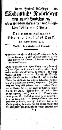 Vier und dreyßigstes Stück