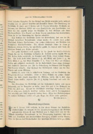Haushaltungsschulen.
