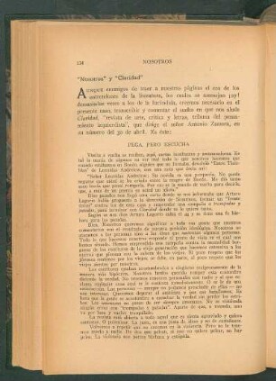 "Nosotros" y "Claridad"