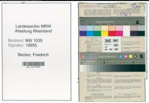 Entnazifizierung Friedrich Becker , geb. 14.04.1909 (Steiger)