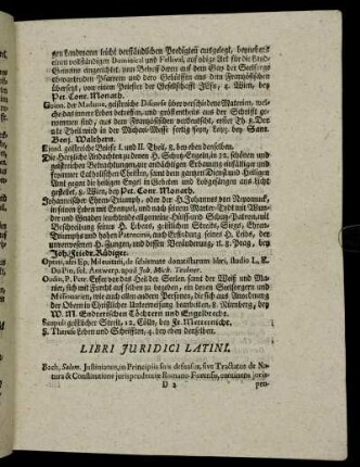 Libri Juridici Latini.