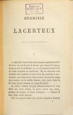 Romans de Edmond et Jules de Goncourt, 2
