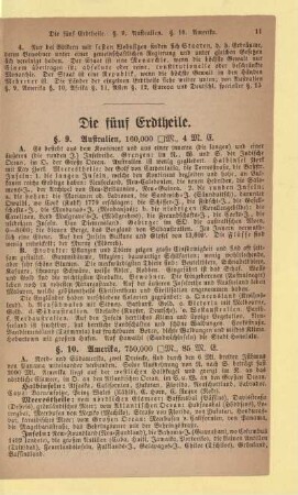 Die fünf Erdtheile