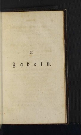 II. Fabeln.